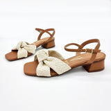 Vizzano 6454-120 Low Heel Sandal in Camel