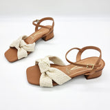 Vizzano 6454-120 Low Heel Sandal in Camel