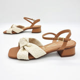 Vizzano 6454-120 Low Heel Sandal in Camel