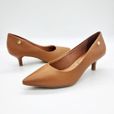 Vizzano 1122-828 Kitten Heel Pointy Toe Pump in Camel Napa