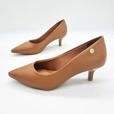 Vizzano 1122-828 Kitten Heel Pointy Toe Pump in Camel Napa