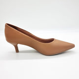 Vizzano 1122-828 Kitten Heel Pointy Toe Pump in Camel Napa