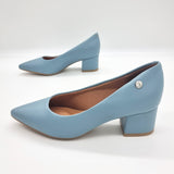 Vizzano 1220-315 Block Heel Pump in Turquoise Napa