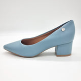 Vizzano 1220-315 Block Heel Pump in Turquoise Napa