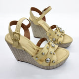 Vizzano 6283-2117 Studded Wedge Sandal in Yellow