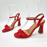 Vizzano 6517-100 High Heel Sandal in Red