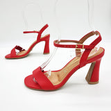 Vizzano 6517-100 High Heel Sandal in Red