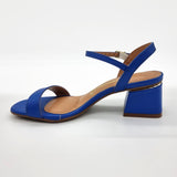 Vizzano 6428-101 Low Heel Sandal in Blue Napa