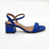 Vizzano 6428-101 Low Heel Sandal in Blue Napa