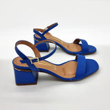 Vizzano 6428-101 Low Heel Sandal in Blue Napa