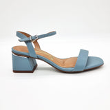 Vizzano 6428-101 Low Heel Sandal in Turquoise Napa