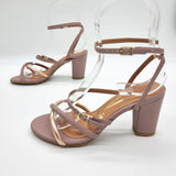 Vizzano 6262-1021 Block Heel Sandal in Taupe