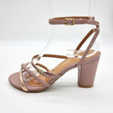 Vizzano 6262-1021 Block Heel Sandal in Taupe