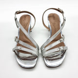 Beira Rio 8536-103 Block Heel Strappy Sandal in Silver