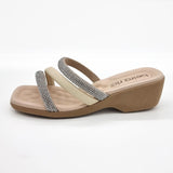 Beira Rio 8527-107 Slip-on Sandal in Cream