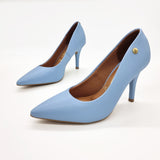 Vizzano 1184-1101 Pointy Toe Pump in Heavenly Blue Napa