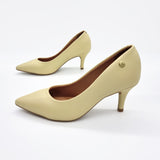 Vizzano 1185-702 Pointy Toe Pump in Pale Yellow Napa