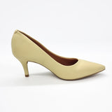 Vizzano 1185-702 Pointy Toe Pump in Pale Yellow Napa