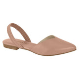 Beira Rio 4134-446 Slip-on Flat in Nude