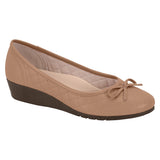 Moleca 5156-805 Low Heel Comfort Flat in Nude