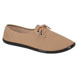 Moleca 520-1115 Round Toe Flat in Nude