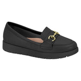 Moleca 5803-101 Round Toe Loafer Flat in Black