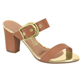 Vizzano 6262-1019 Slip-on Block Heel Mule in Camel