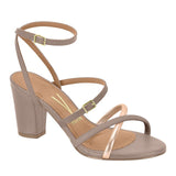 Vizzano 6262-1021 Block Heel Sandal in Taupe