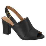 Vizzano 6262-456 Block Heel Slingback Mule in Black