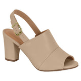 Vizzano 6262-456 Block Heel Slingback Mule in Beige