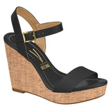 Vizzano 6283-2000 Wedge Sandal in Black Napa