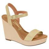 Vizzano 6283-2000 Wedge Sandal in Golden Napa