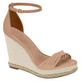 Vizzano 6283-4413 Ankle Strap Wedge Sandal in Nude