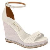 Vizzano 6283-4413 Ankle Strap Wedge Sandal in Off White