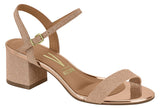 Vizzano 6291-900 Low Heel Sandal in Rose Gold Shine