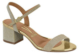 Vizzano 6291-900 Low Heel Sandal in Golden Shine