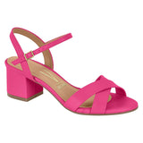 Vizzano 6291-927 Block Heel Sandal in Pink Napa