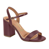 Vizzano 6409-208 Block Heel Sandal in Burgundy