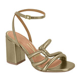 Vizzano 6409-217 Block Heel Sandal in Titanium