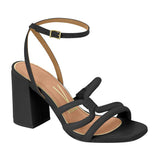 Vizzano 6409-217 Block Heel Sandal in Black