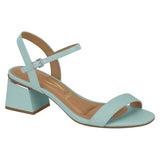 Vizzano 6428-101 Low Heel Sandal in Turquoise Napa