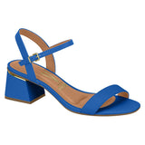 Vizzano 6428-101 Low Heel Sandal in Blue Napa