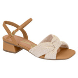 Vizzano 6454-120 Low Heel Sandal in Camel