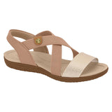 Modare 7125-249 Elastic Straps Flat Sandal in Rose Gold/Camel