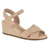 Modare 7164-100 Wedge Sandal in Beige Napa