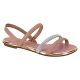 Beira Rio 8367-641 Flat Sandal in Nude