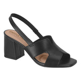 Beira Rio 8436-231 Block Heel Sandal in Black