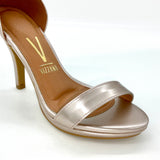 Vizzano 6210-1155High Heel Ankle Strap Sandal in Champagne