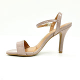 Vizzano 6249-464 High Heel Sandal in Taupe Patent