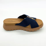 Modare 7198-100 Chunky Sole Slip-on Sandal in Navy